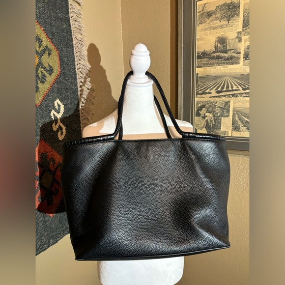 Tory Burch Pebbled Leather Tote - Picture 2 of 9